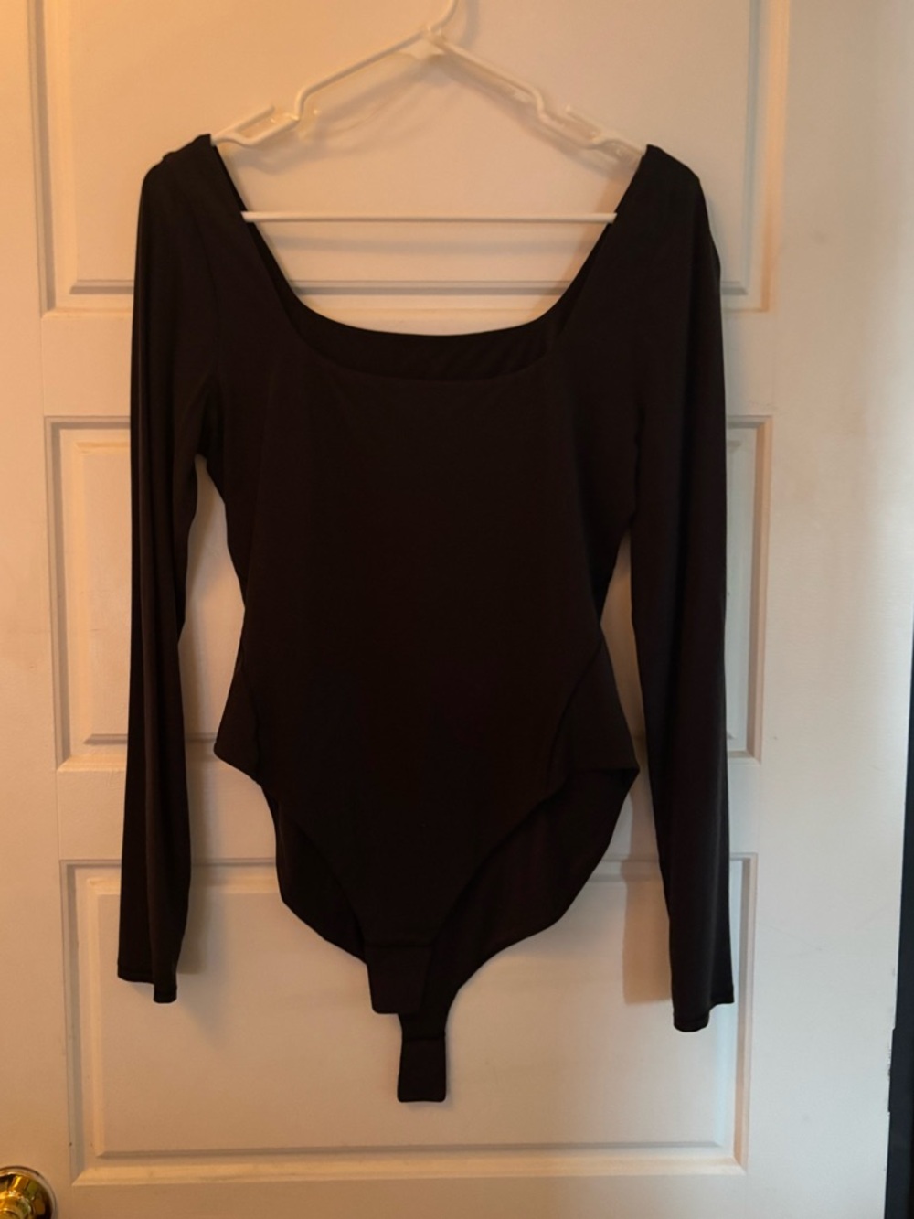 lululemon athletica Black Long-Sleeve Scoop-Neck Bodysuit size L - Picture 8 of 9
